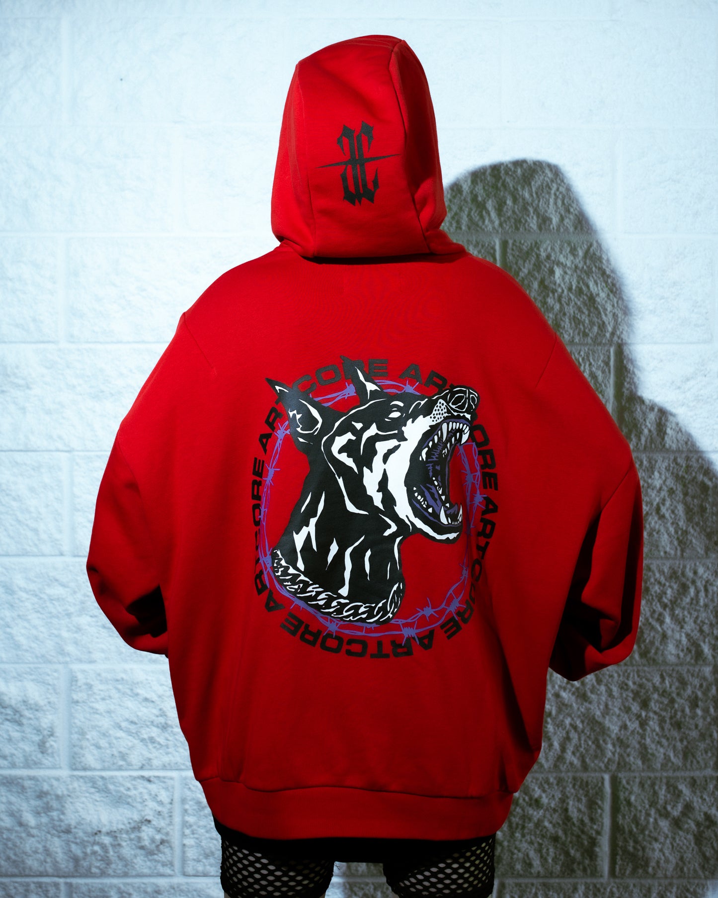 Artcore Red Doggo Hoodie