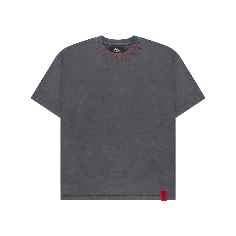 Artcore Grey Washed Cute But Psycho Tee