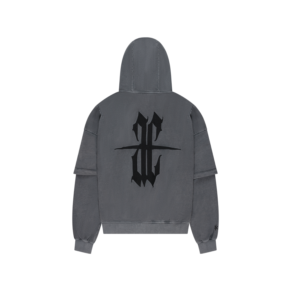 Artcore Grey Washed Hoodie