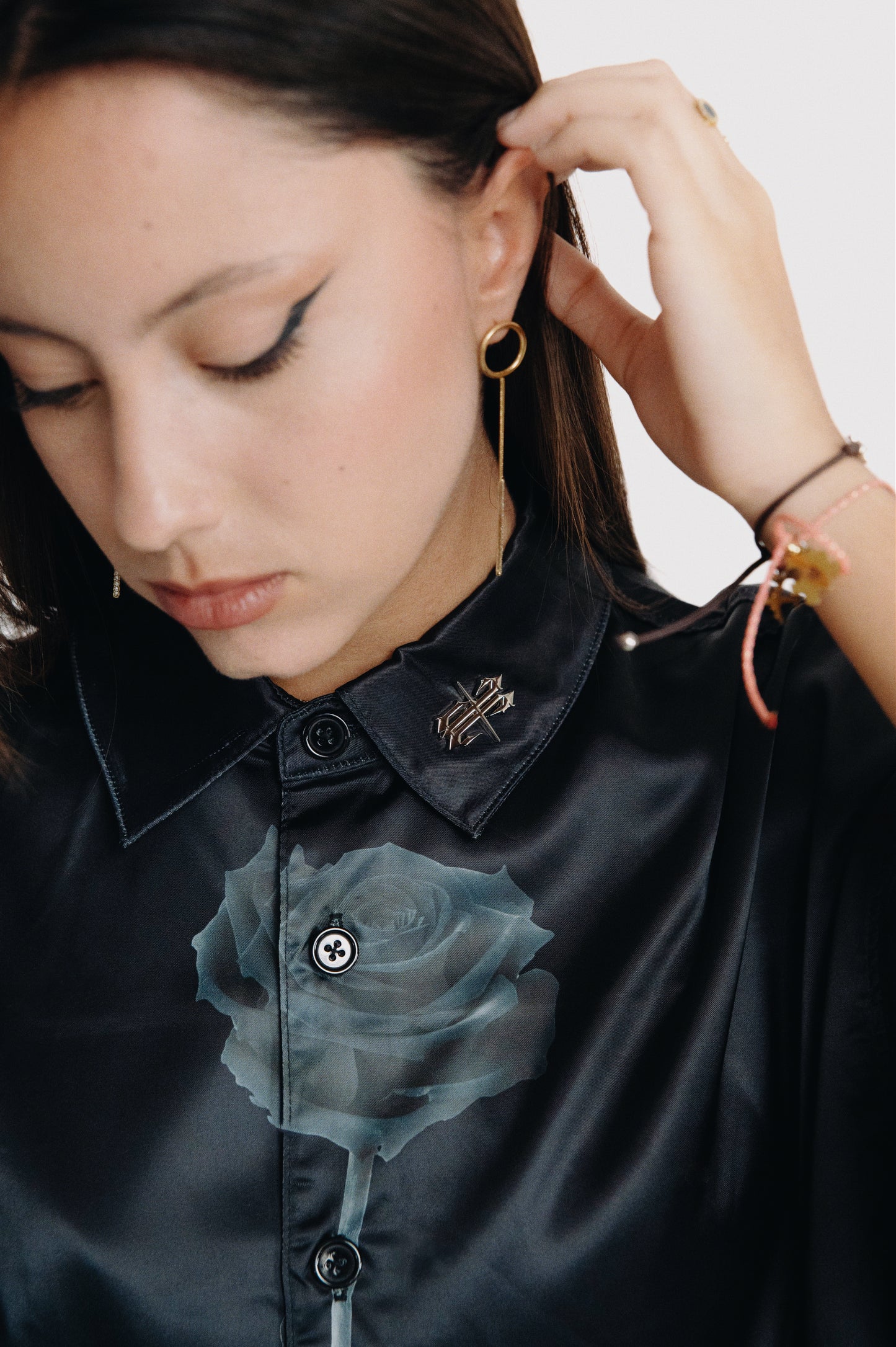 Black rose shirt
