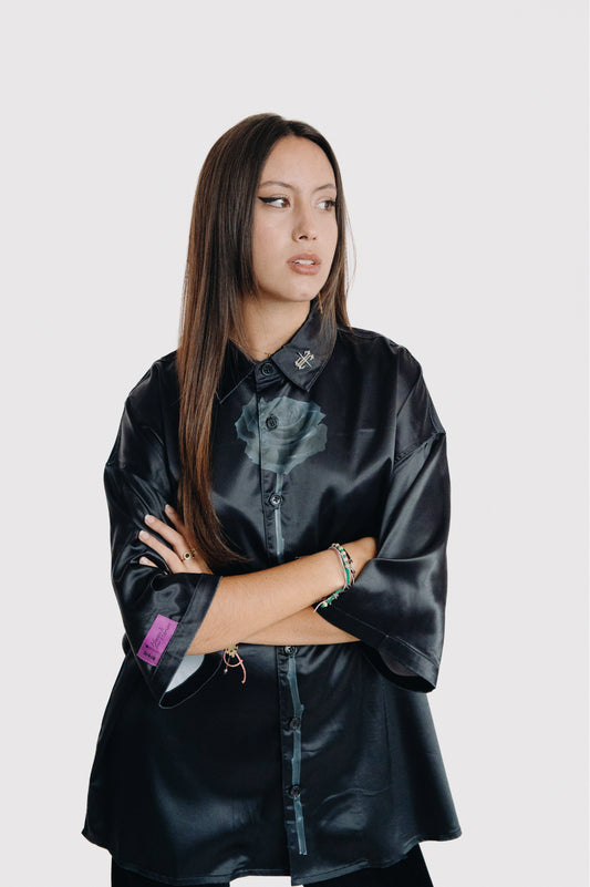 Black rose shirt