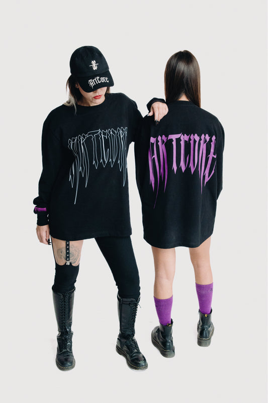 Artcore duo text sweatshirt
