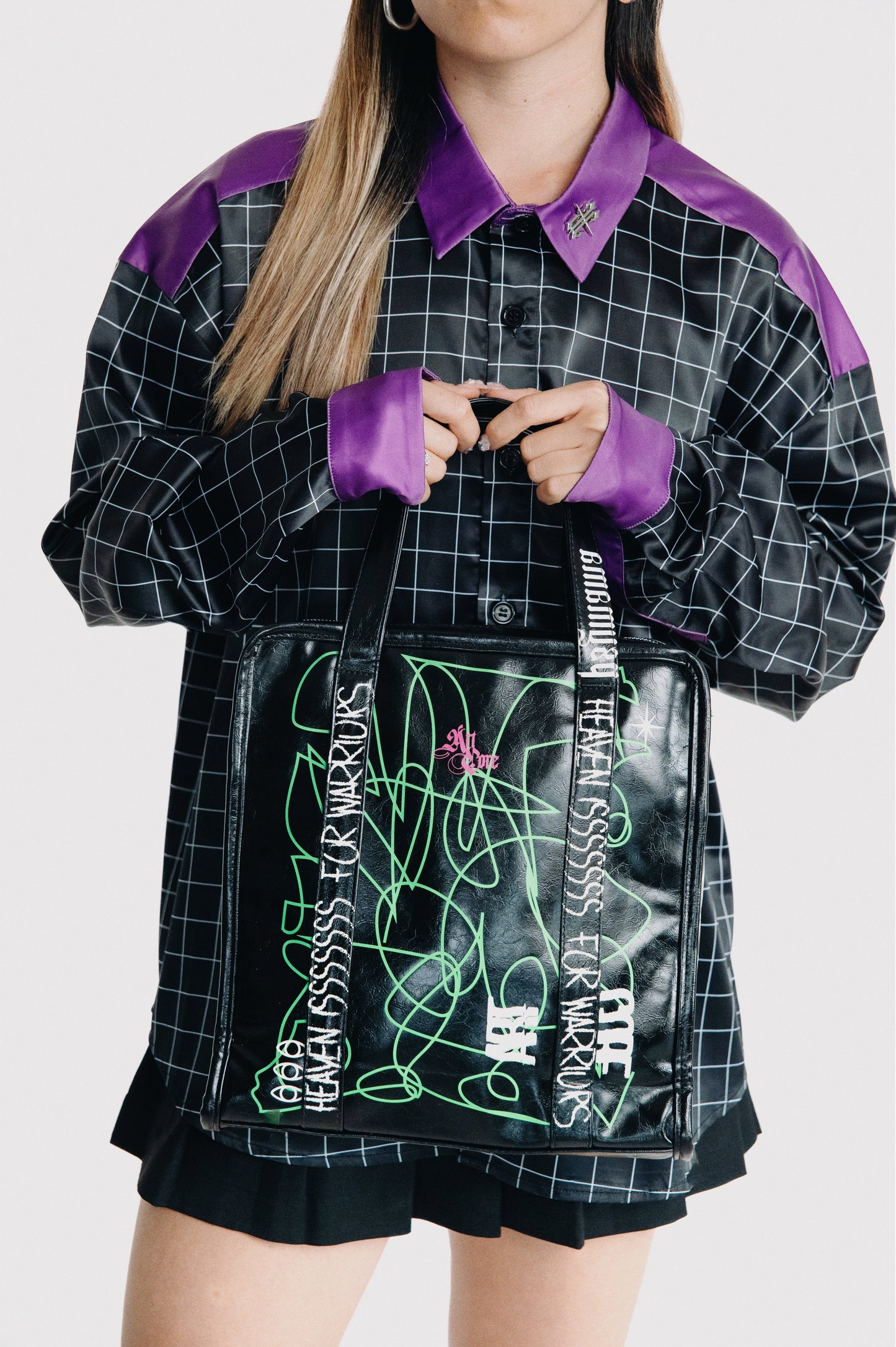 Laiser violet long shirt