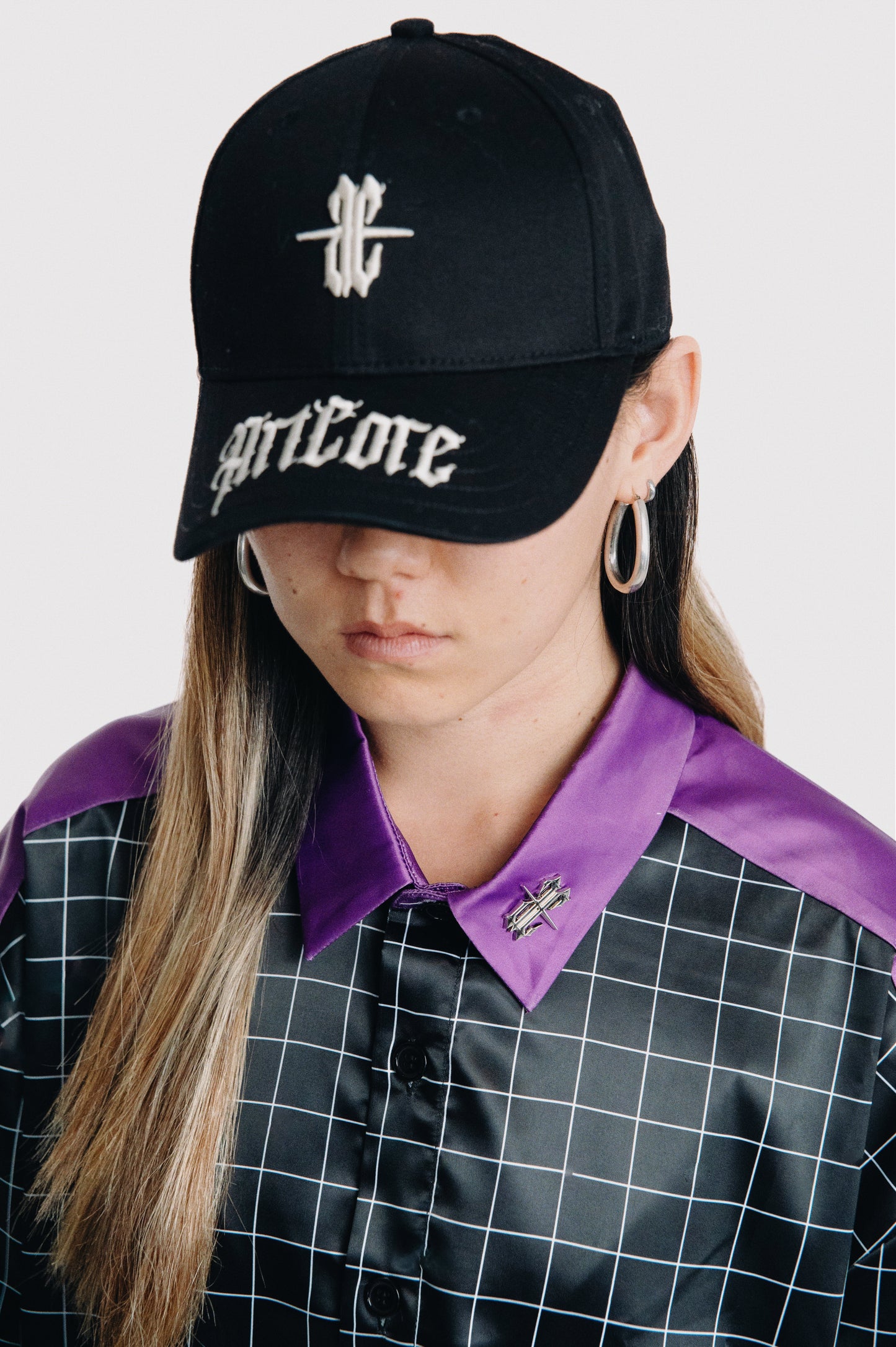 Laiser violet long shirt