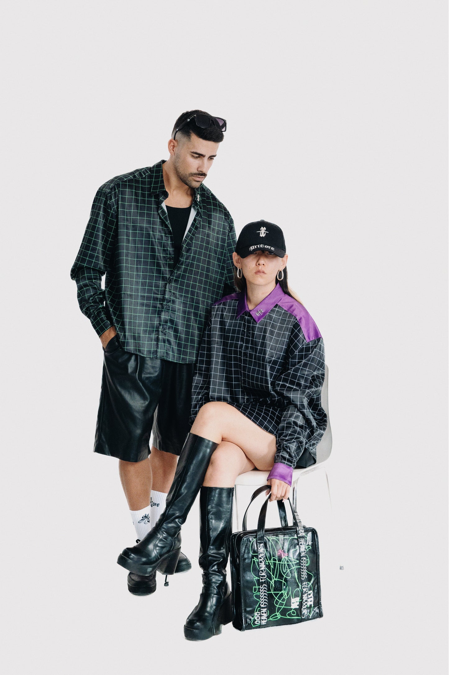Laiser violet long shirt