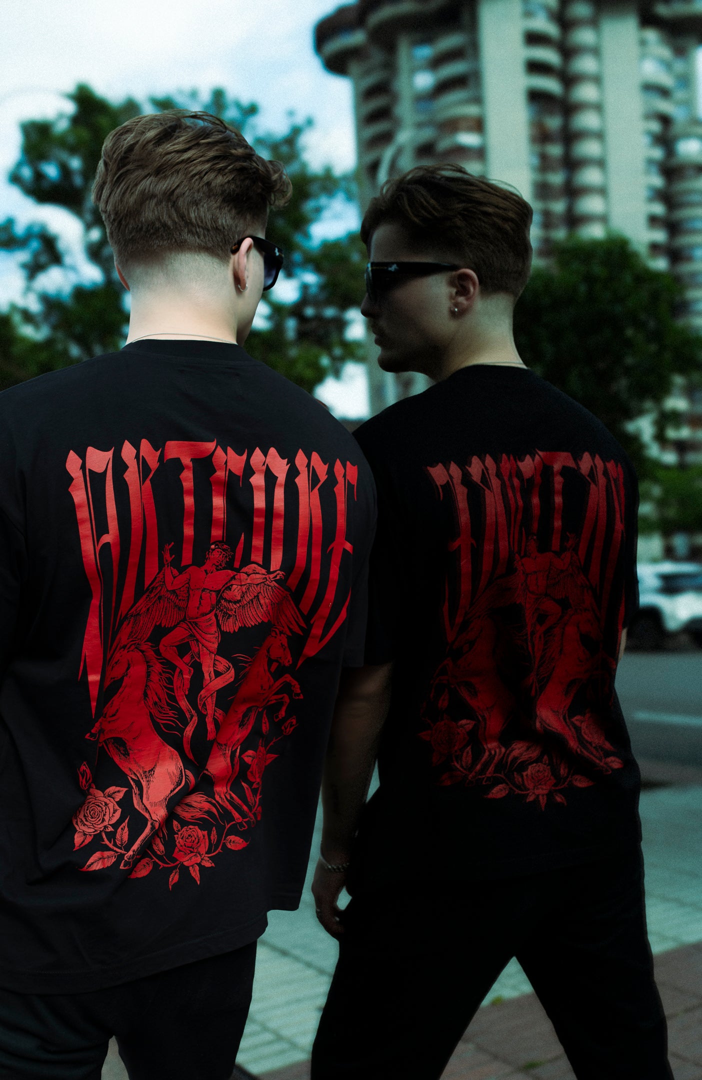 Artcore Black/Red Angel Tee