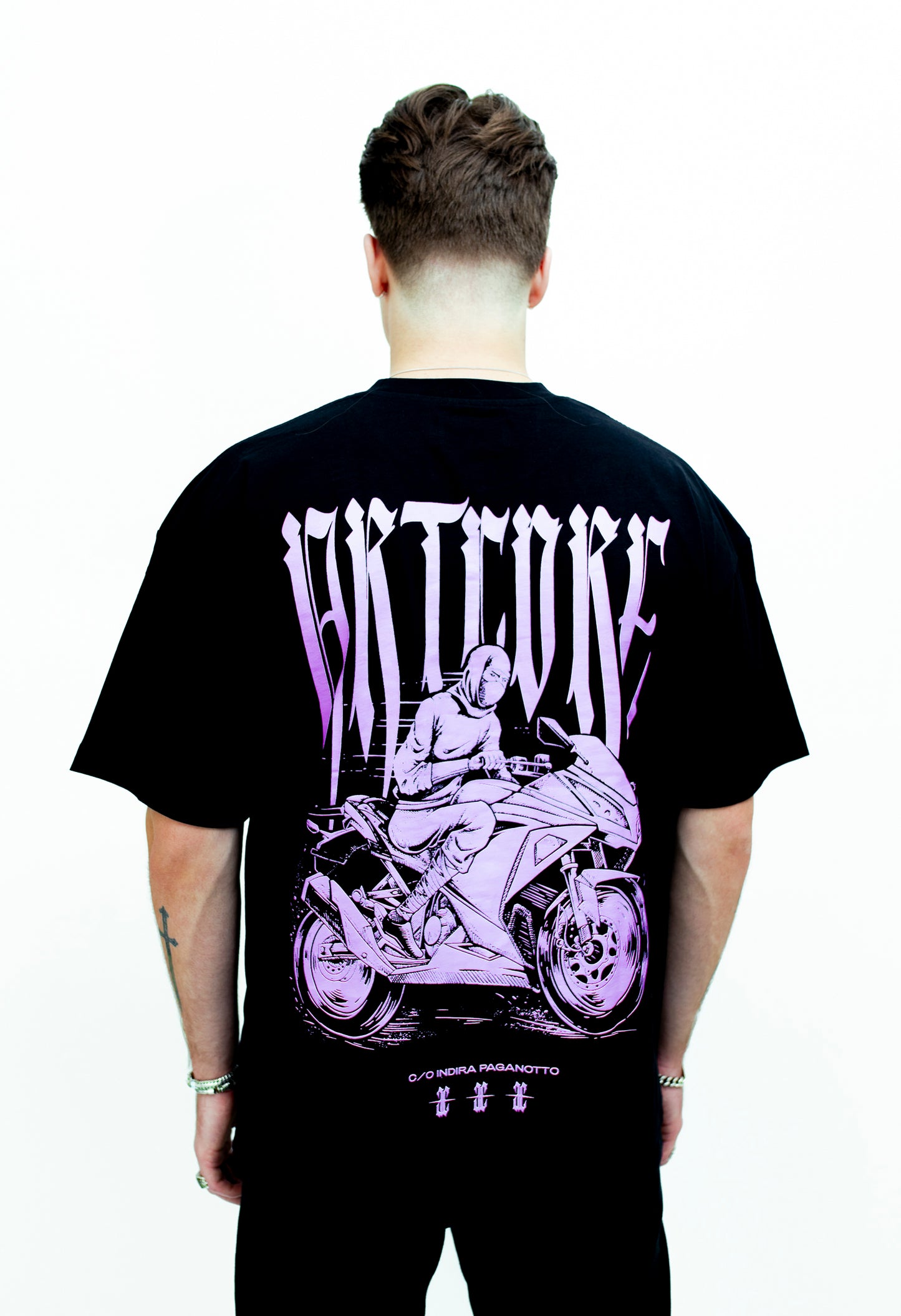 Artcore Black/Pink Ninja Moto Tee