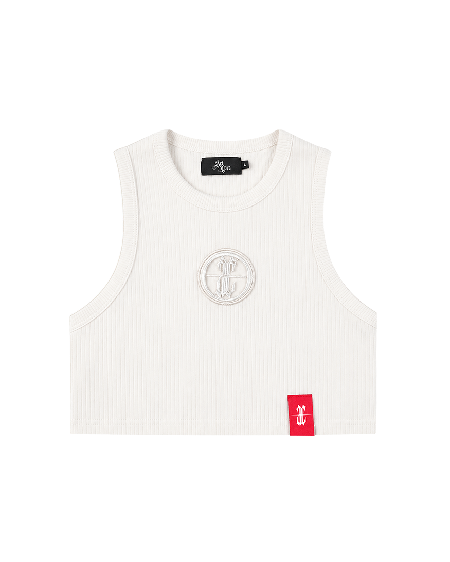 Artcore Metal AC Croptop White